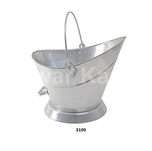 Gran Venta de cubo de carbón negro y latón con asa Cubo de carbón moderno para la decoración interior y exterior del Hogar - Product Image 5