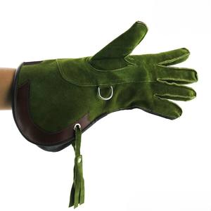 Gran oferta, guantes de cuero reforzado de 60cm para manejo de animales, guantes de soldadura transpirables a prueba de mordeduras para protección contra mordeduras de perros - Product Image 2
