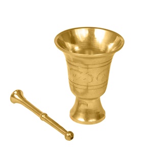 Mortier en métal persan indien pour broyeur d'herbes pour écraser les pilules, les herbes, les légumes, le pilon et le broyeur - Product Image 3