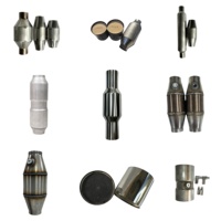 Convertisseur catalytique universel en acier inoxydable de 4 pouces avec catalyseur céramique en nid d'abeille à 3 voies de 400 CPSI pour l'échappement des véhicules