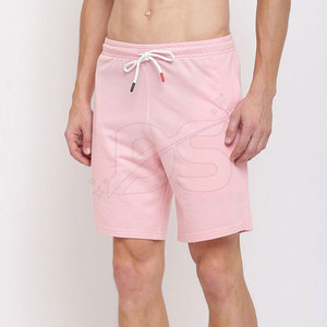 กางเกงขาสั้นลำลองผู้ชาย ผลิตจากโรงงาน ออกแบบโลโก้เองได้ สวมใส่สบาย แฟชั่นทันสมัย ผ้าฝ้าย 100% สีพื้น - Product Image 4