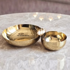 Tazón Decorativo de Aluminio Premium Asequible con Acabado Dorado y Diseño Minimalista, Ideal para la Cena Diaria - Product Image 4