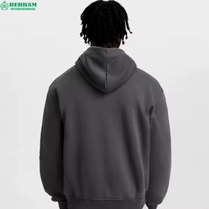 Sweat-shirt unisexe en coton 100% gris foncé, thermique, pour l'hiver, fabriqué au Pakistan, sur mesure, prix bas - Product Image 5