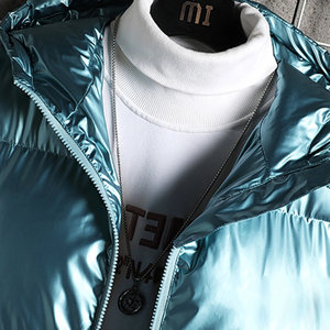 Chaqueta acolchada de alta calidad al por mayor de nuevo diseño 2025 para hombre, chaqueta acolchada de etiqueta privada de estilo moderno para hombre - Product Image 2