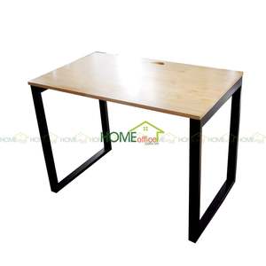 Mesa de Madera de Caucho BNVCN78002-1mx60cm con Patas de Hierro de 25x50 cm, Material Metálico, Requiere Ensamblaje - Product Image 4