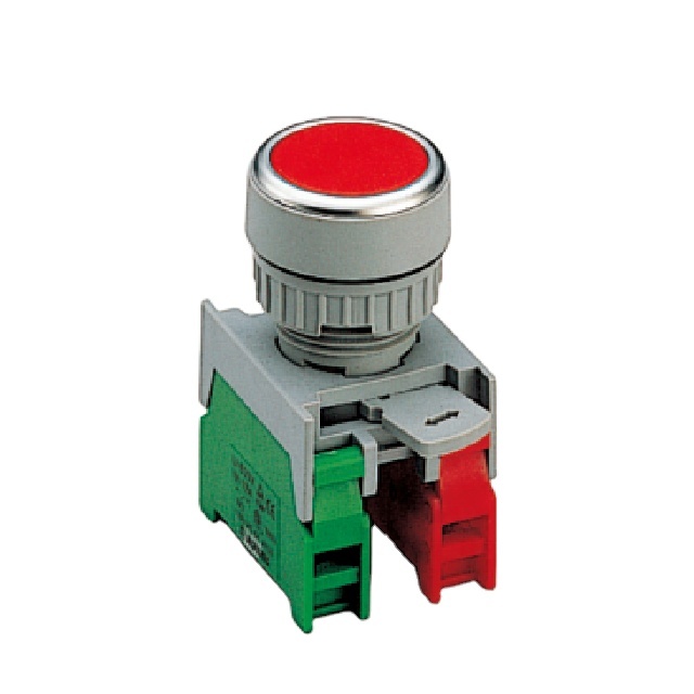 22mm Flat Head Push Button Switch 220v Emergency Switch Industrial Emergency Stop Switch