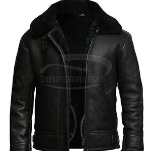 Chaquetas de cuero de vaca genuina totalmente personalizadas para hombres de alta calidad de talla grande hechas en Sialkot Pakistán - Product Image 5