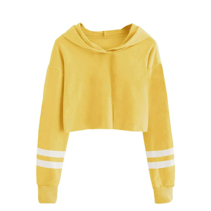 Women's Organic Cotton Terry Hooded <b>Patchwork</b> Sweatshirt Hoodie Front Crop <b>Top</b> Jogger Pants Breathable Anti-Shrink Casual Winter - Product Image 3