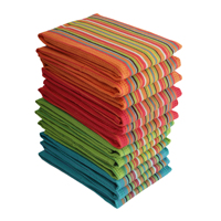 100% coton Salsa multicolore ensemble de serviettes de cuisine lin tissé à séchage rapide et microfibre pour la maison plage enfants durable pour tous les âges