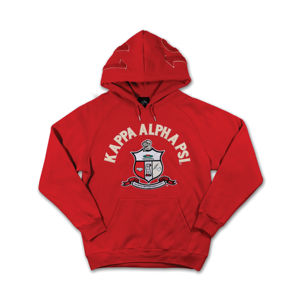 Logotipo personalizado 60% algodón 40% poliéster 350 GSM polar Chenille bordado carmesí rojo KAP pulóver Sudadera con capucha - Product Image 1