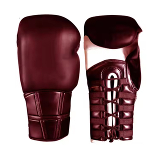 Profesional hecho a medida 14oz Original cuero de vaca guantes de boxeo adulto MMA Fight 8oz PU cuero PVC artes marciales boxeo - Product Image 3