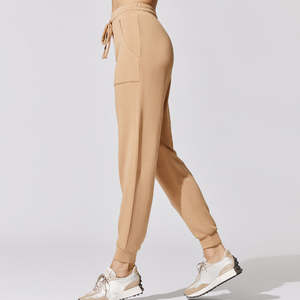 Pantalons de jogging pour femmes en toile à taille haute, streetwear personnalisé, hiver, avec poches et cordon de serrage - Product Image 5