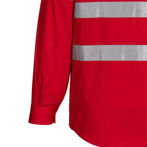Fabricantes de ropa de seguridad de color rojo Camisas de ropa de trabajo antiestáticas resistentes al fuego a precio barato - Product Image 5