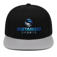 Casquette Trucker Snapback 5 Panneaux Personnalisable avec Logo Brodé OEM – Design sur Mesure Noir et Gris