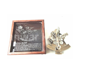 High Quality Factory Wholesale Metal <b>Vintage</b> Brass Sextant with Box - Product Image 1
