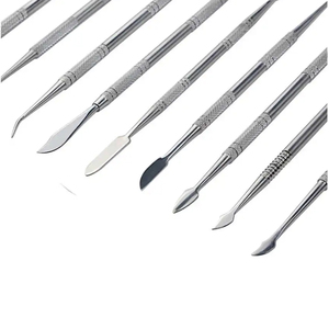 Ensemble spatule et pic à cire en acier inoxydable double face de qualité supérieure pour la sculpture de la céramique - Product Image 6