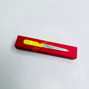 Zebra Diamond Luxury <b>Nail</b> <b>File</b> Yellow Color Care Tools Stainless Steel Reusable Durable Professional Women Grooming - Product Image 4
