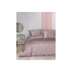 Cotton Box Smart Luz Powder Pink Solid Pattern <b>Double</b> <b>Bedspread</b> for Home Use - Product Image 1