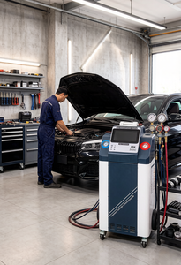 Máquina <span class=keywords><strong>de</strong></span> Recuperación <span class=keywords><strong>de</strong></span> <span class=keywords><strong>Aire</strong></span> <span class=keywords><strong>Acondicionado</strong></span> para Automóviles, Totalmente Automática, para R134A o R1234YF, Fabricada en Aluminio Resistente - Product Image 6