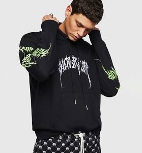 Sudaderas con capucha personalizadas con hombros caídos de Color negro para hombre, ropa informal de moda, sudadera suave y Lisa De Color sólido de gran tamaño para hombre - Product Image 5