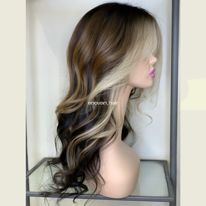 Perruque en cheveux vierges vietnamiens utilisant la technique slave pour les perruques en cheveux humains, sans colle, avec dentelle frontale et fournisseurs en gros - Product Image 3