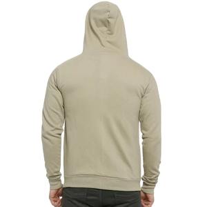 Sweats à capuche pour hommes fermeture éclair complète avec poche respirant coupe ajustée basiques coton mélangé à manches longues tenue décontracté - Product Image 5