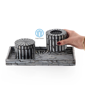 Coffret cadeau de luxe pour le Ramadan Eid avec incrustation de nacre brûleur d'encens décoratif Mubkhar Bukhoor pour la décoration intérieure de l'Aïd - Product Image 4