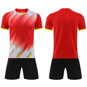 Uniforme de Fútbol Personalizado de Poliéster de Alta Calidad, Camiseta de Fútbol con Cuello en V, Secado Rápido, Ligero, Transpirable, MOQ Bajo - Product Image 3