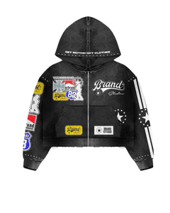 Cotton/<b>Polyester</b> Breathable Quick Dry Plus Size Regular Fit Hip Hop Style Elastic Waist Fleece Thickness Full Sleeve Winter - Product Image 2