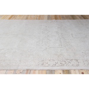 พรมขนาด 9.3x11.6 ฟุต, พรมตุรกี, พรมขนสัตว์สีเบจลายเรขาคณิตสไตล์วินเทจ - Product Image 3