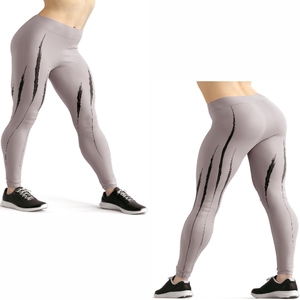 Leggings de sport légers de haute qualité pour femmes, logo personnalisable, tricoté en polaire, fabricant OEM pour filles - Product Image 1