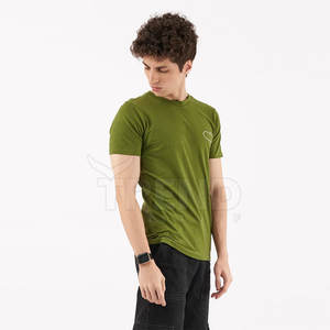 100% coton biologique hommes personnalisé été T-Shirts séchage rapide respirant tenue décontracté brodé Logo solide motif imprimé court - Product Image 1