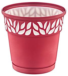 Maceta de plástico decorativa duradera negra de 750ML con diseño recortado elegante para uso en interiores y exteriores, contenedor ligero para plantas - Product Image 3