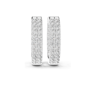 Pendientes de Aro con Diamantes de Laboratorio de 0.72 CT, Claridad VVS-VS, Color EF, Oro de 18KT, 14KT, 10KT y Plata 925, Oro Rosa, Amarillo, Blanco - Product Image 5