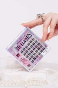 Pre-glued Handmade PBT C Curl <b>Cluster</b> Eyelashes 14mm Ultra Soft Lightweight NBT-QC-09 (BC) - Product Image 3