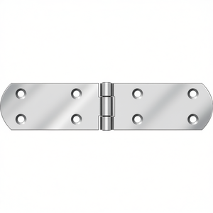 Lot de 10 charnières HOHAGE françaises 500 mm, épaisseur 2,75 mm, en acier chromé bleu, pour clôtures, treillis et portails - Product Image 3