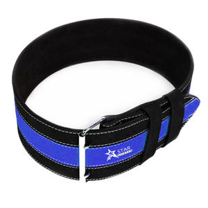 Cinturón de gimnasio Powerlifting de piel de vaca con logotipo personalizado, soporte trasero resistente de alta calidad para entrenamiento de levantamiento de pesas - Product Image 1