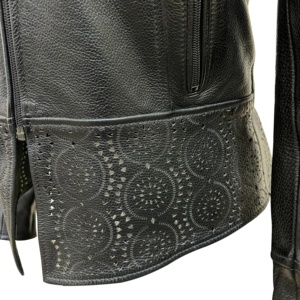Chaqueta de Cuero Genuino para Mujer, Estilo Slim Fit, a la Moda, para Motociclismo y Automovilismo, Venta al Por Mayor a Precio Económico - Product Image 6