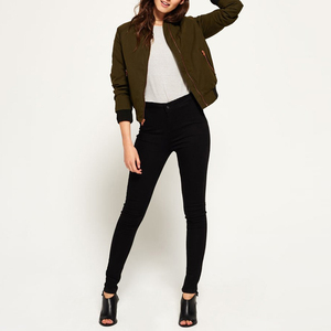Approvisionnement direct en usine Blouson aviateur pour femmes sur mesure Matériau respirant Taille XL Longue longueur Service OEM - Product Image 3