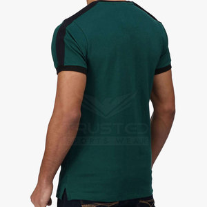 Camiseta de manga corta de algodón informal para hombre, el mejor material, camiseta Ringer - Product Image 2