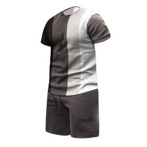 Conjunto de camiseta y pantalones cortos de manga corta personalizable para hombre 2024, ropa estampada transpirable para el verano - Product Image 6
