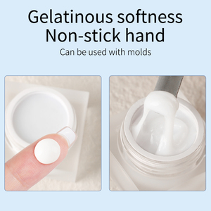 R S Nail 5g <span class=keywords><strong>Gel</strong></span> Sólido para Uñas, <span class=keywords><strong>Gel</strong></span> de Moldeo Antiadherente, <span class=keywords><strong>Gel</strong></span> de Escultura 3D Blanco Removible con UV/LED para Extensión de Uñas - Product Image 2