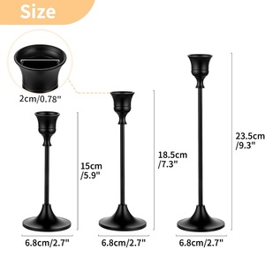 Handmade Classical Christmas Candlestick Holder <b>Set</b> of 3 High Quality For Festivals Decoration And <b>Gifting</b> of Other Occasion - Product Image 6