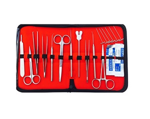 Bộ Dụng Cụ Mổ Xẻ Tiên Tiến 24 Chiếc-3 T-pins-Công Cụ Sinh Học & Giải Phẫu-Dụng Cụ Sinh Viên Y Tế-Thép Không Gỉ-Da Đầu - Product Image 5