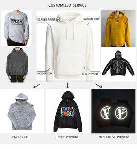 OEM nueva moda recortada sol desteñido Sudadera con capucha hombres Streetwear Vintage ácido lavado Puff impresión sudaderas con capucha - Product Image 5