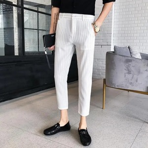 ใหม่สบายๆกางเกงสูทผู้ชายกางเกงลายฟุตSlimแฟชั่นคุณภาพสูงชายแบรนด์ธุรกิจกางเกง 2024 - Product Image 3