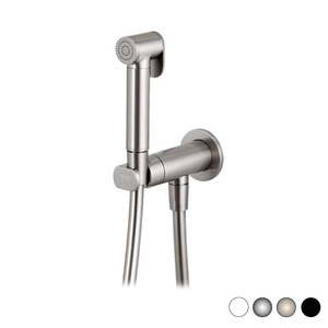 Juego de mezclador de suministros de baño con ducha de cierre redondo - Product Image 2