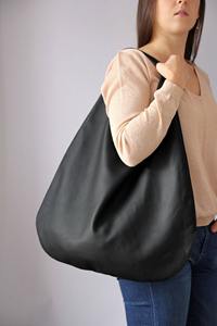 Sac à bandoulière en cuir véritable durable Slouch Hobo Large Casual Handmade Tote Vintage Zipper Closure Shopping Bags LHB-0109 - Product Image 2