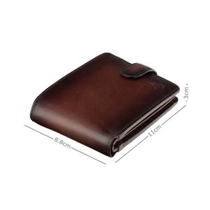 Suministro directo de fábrica Cartera de cuero hecha a mano asequible con diseño de pliegue clásico e interior suave disponible para precio de exportación - Product Image 1