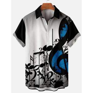 100% Cotton Custom Breathable <b>Men's</b> <b>Shirts</b> New Short Sleeves Stylish Casual <b>Shirts</b> Stand Collar 3D Sublimation Printed Twill - Product Image 1